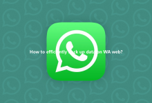 How to efficiently back up data on WA web?-Wa web