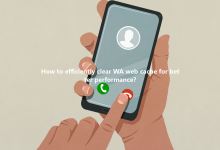 How to efficiently clear WA web cache for better performance?-Wa web