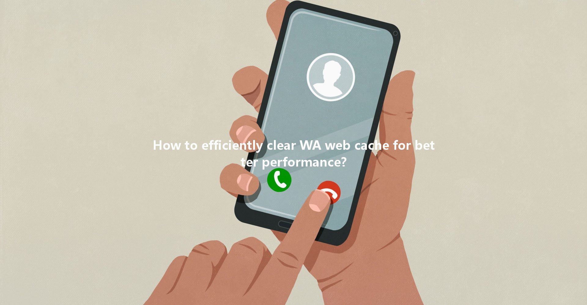 How to efficiently clear WA web cache for better performance? 一