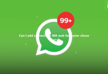 Can I add contacts on WA web for easier connections?-Wa web
