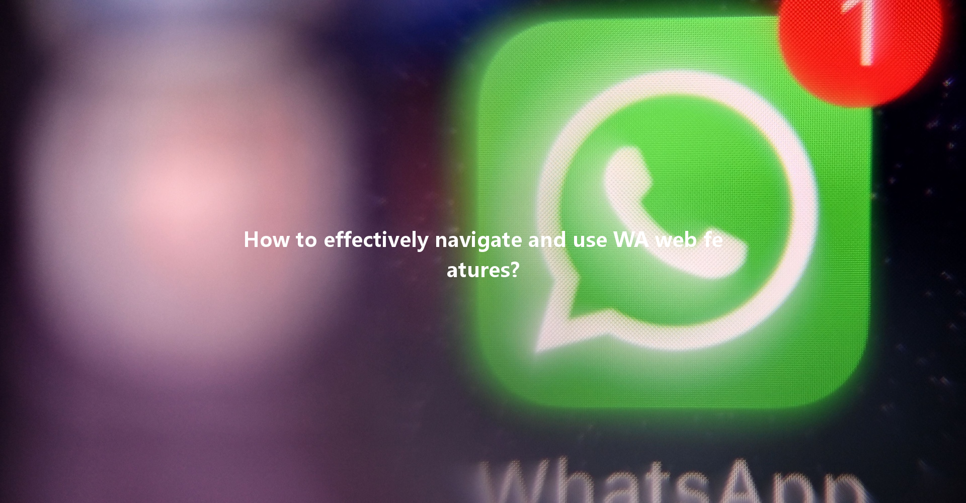 How to effectively navigate and use WA web features? 一