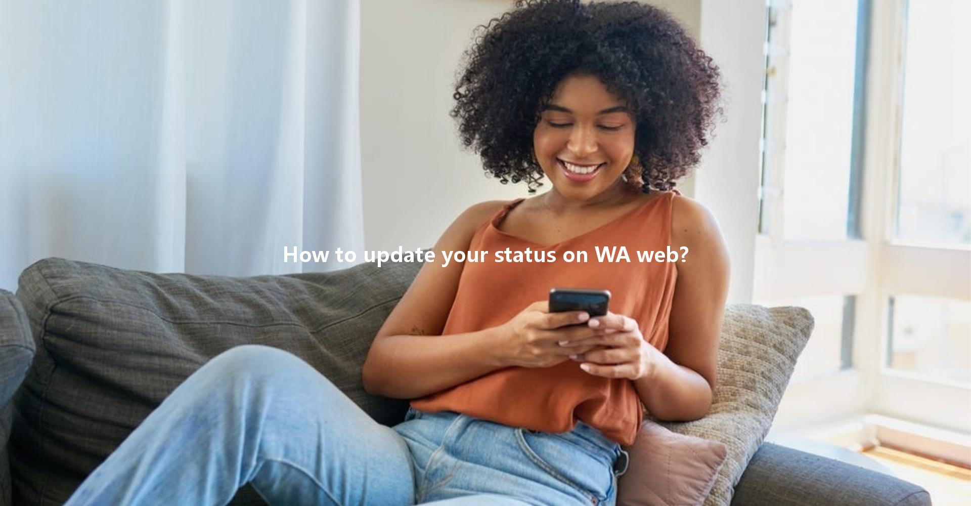 How to update your status on WA web? 一