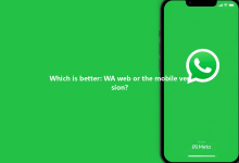 Which is better: WA web or the mobile version?-Wa web
