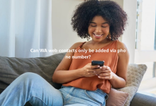 Can WA web contacts only be added via phone number?-Wa web
