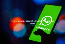 How to ensure a secure backup for WA web Business?-Wa web