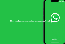 How to change group nicknames on WA web easily?-Wa web