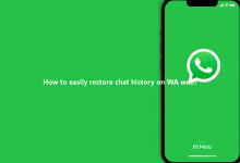 How to easily restore chat history on WA web?-Wa web